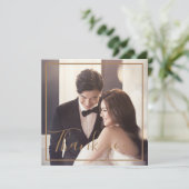 金ゴールドフローラメタリック結婚アレンジメント (スタンド正面)