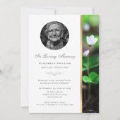 金ゴールドフローラメモリアルサービス写真招待状 招待状 (正面)