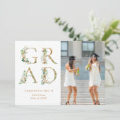 金ゴールドフローラモダンタイポグラフィ撮影 案内状 (スタンド正面)