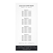 金ゴールドフローラリースイニシャル価格サービス ラックカード (正面)