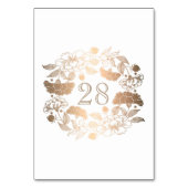 金ゴールドフローラリース牡丹庭園の結婚式 テーブルナンバー (裏面)