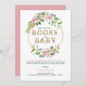 金ゴールドフローラレタリングブックベビー2 セーブザデート (正面/裏面)