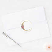 金ゴールドフローラレターCモノグラムシール ラウンドシール (封筒)