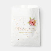 金ゴールドフローラワイルドフラワーボタニカルサンキュー結婚ズ フェイバーバッグ (正面)