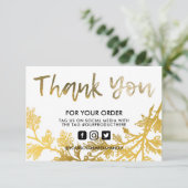 金ゴールドフローラヴィンテージありがとうございますメディア挿入 (スタンド正面)