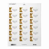 金ゴールドフローラ住所 シール (フルシート)