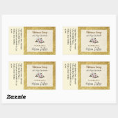 金ゴールドフローラ原料製品ステッカー | ラベル (シート)