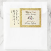 金ゴールドフローラ原料製品ステッカー | ラベル (バッグ)