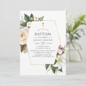 金ゴールドフローラ幾何学洗礼 招待状 (スタンド正面)