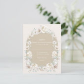 金ゴールドフローラ庭園の結婚式 出欠カード (スタンド正面)