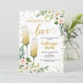 金ゴールドフローラ応援からラブブライダルシャワー 招待状 (スタンド正面)