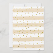 金ゴールドフローラ応援からラブブライダルシャワー 招待状 (裏面)