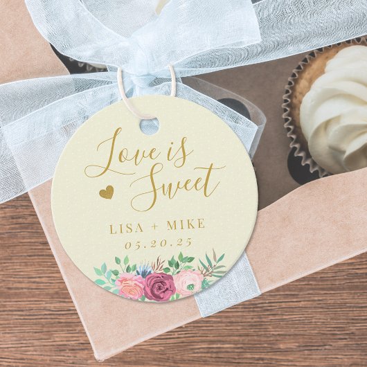 金ゴールドフローラ愛は結婚甘党 フェイバータグ