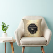 金ゴールドフローラ旋回結婚50周年記念 クッション (椅子)