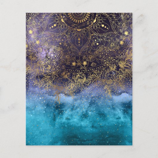 金ゴールドフローラ曼荼羅と紙吹雪像 チラシ (正面)