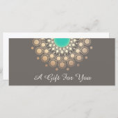 金ゴールドフローラ曼荼羅贈与証書 (正面/裏面)