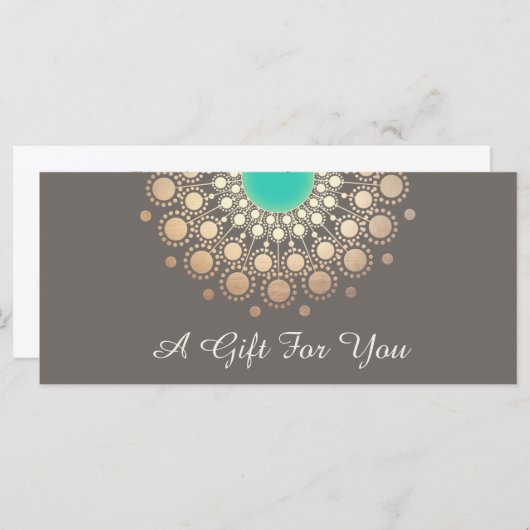 金ゴールドフローラ曼荼羅贈与証書 (正面/裏面)