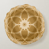 金ゴールドフローラ枕 ラウンドクッション (裏面)