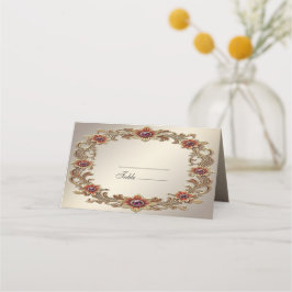 金ゴールドフローラ枠(赤石座席表) プレイスカード