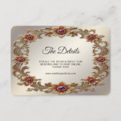 金ゴールドフローラ枠(赤石詳細) エンクロージャーカード (正面)