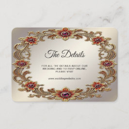 金ゴールドフローラ枠(赤石詳細) エンクロージャーカード