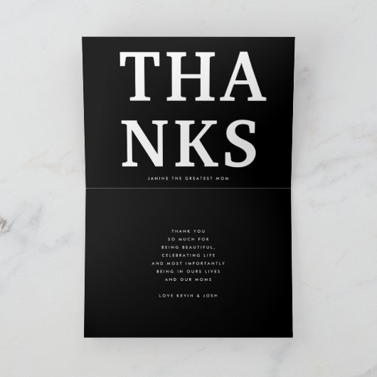 金ゴールドフローラ母フォーマルエレガント母の日 カード (内部)