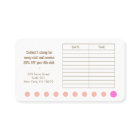 金ゴールドフローラ水彩10パンチサロンロイヤリティカード