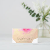 金ゴールドフローラ水彩10パンチサロンロイヤリティカード ロイヤリティカード (スタンド正面)