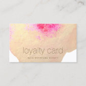 金ゴールドフローラ水彩10パンチサロンロイヤリティカード ロイヤリティカード (正面)