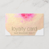 金ゴールドフローラ水彩10パンチサロンロイヤリティカード ロイヤリティカード (正面)