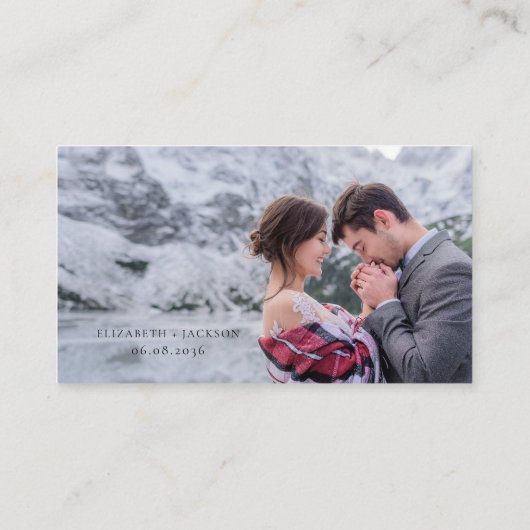 金ゴールドフローラ結婚リースのQRコードウェブサイトRSVP エンクロージャーカード (裏面)