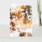 金ゴールドフローラ義理の母の日のカード カード (裏面)