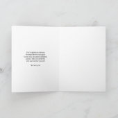 金ゴールドフローラ義理の母の日のカード カード (内部)