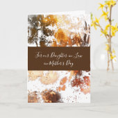 金ゴールドフローラ義理の母の日のカード カード (黄色い花)