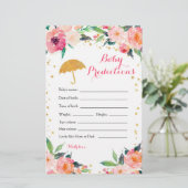 金ゴールドフローラ4月シャワーベビー予測ゲーム (スタンド正面)