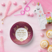 金ゴールドフローラ40周年ルビー結婚ズ ペーパーボウル (パーティー)