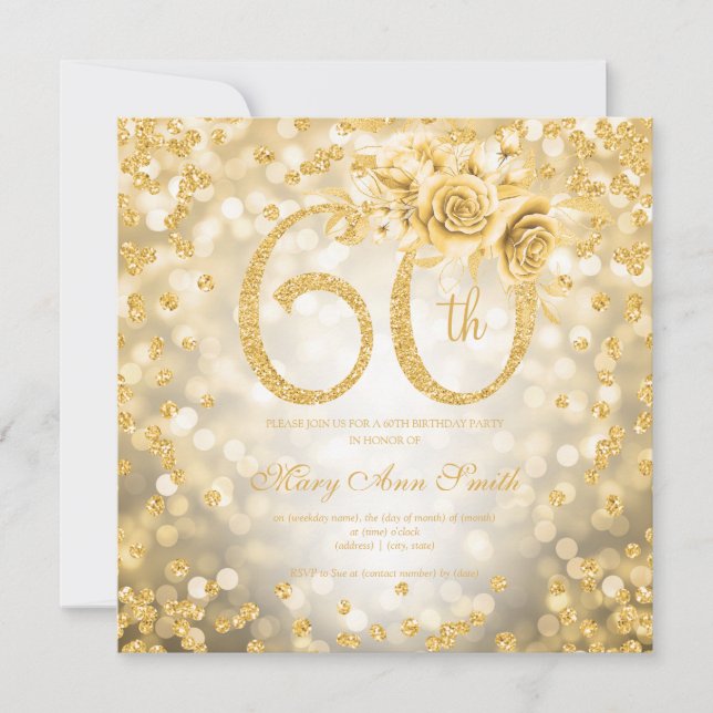 金ゴールドフローラ60誕生日グラムライト (正面)