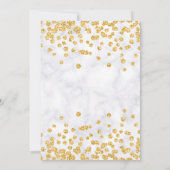 金ゴールドフローラ60誕生日シルバーグラムライト 招待状 (裏面)