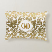 金ゴールドフローラ アクセントクッション (裏面)