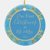 金ゴールドフローラ セラミックオーナメント (裏面)