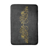 金ゴールドフローラ バスマット (正面縦)