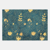 金ゴールドフローラ ラッピングペーパーシート (正面2)