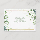 金ゴールドフローラRSVP エンクロージャーカード (裏面)