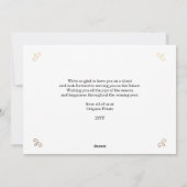 金ゴールドフローリッ企業のシュ シーズンカード (裏面)