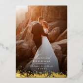 金ゴールドフ結婚したレックスの写真 箔シーズンカード (正面)