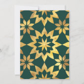 金ゴールドフ華美レムイスラム結婚教徒 招待状 (裏面)