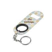 金ゴールドブエレガントルードッツバケーションレンタルビーチハウス キーホルダー栓抜き (裏面アングル)