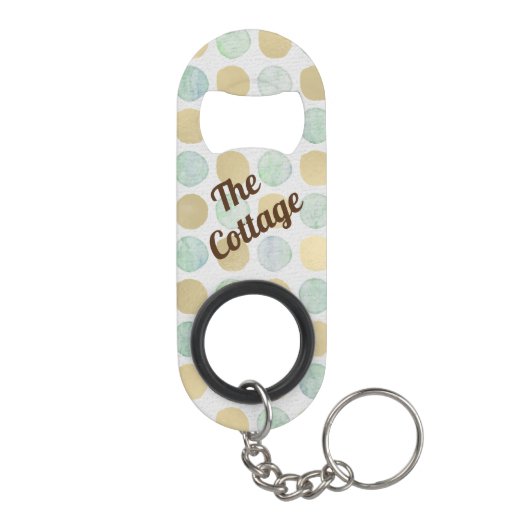 金ゴールドブエレガントルードッツバケーションレンタルビーチハウス キーホルダー栓抜き (裏面)