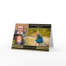 金ゴールドブストライプラックズ卒業3枚の写真