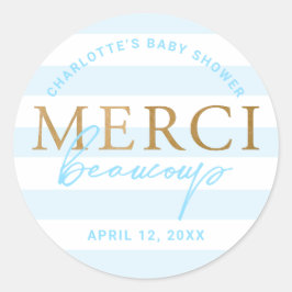 金ゴールドブストライプルチボークープ ラウンドシール